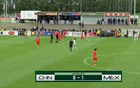 國足U16半場0-1落后墨西哥，鄺兆鐳威脅，張伯霖射門被撲。