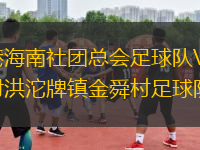香港海南社團(tuán)總會足球隊VS四川射洪沱牌鎮(zhèn)金舜村足球隊